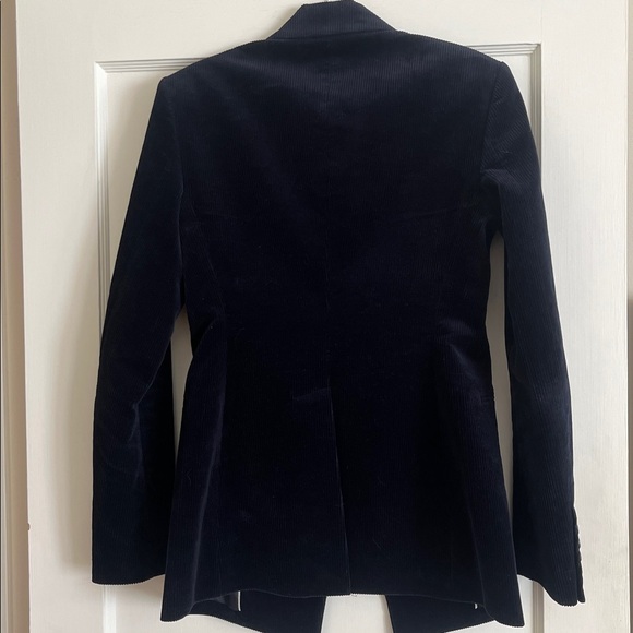 Theory Navy Corduroy Blazer size 4 gorgeous - Picture 4 of 5